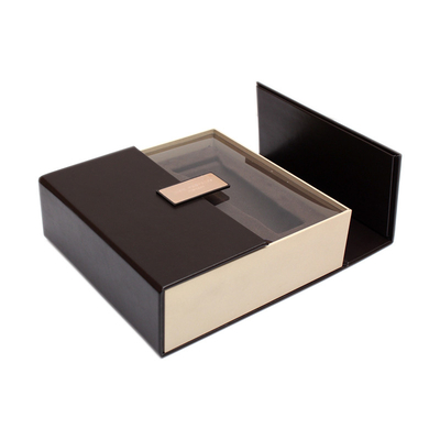 ساختار شکل بالا تلنگر سفارشی دو در جعبه هدیه لوکس آهنربا بسته می شود جعبه های هدیه مقوایی سخت کاغذی بالا