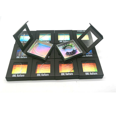جعبه پنجره مغناطیسی مژه چشم 600 گرمی بسته بندی چاپ UV