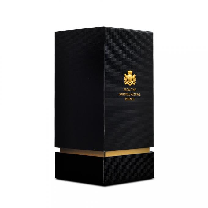 بطری عطر پانسیفیک پنتون جعبه های هدیه طلایی با روکش مات 1