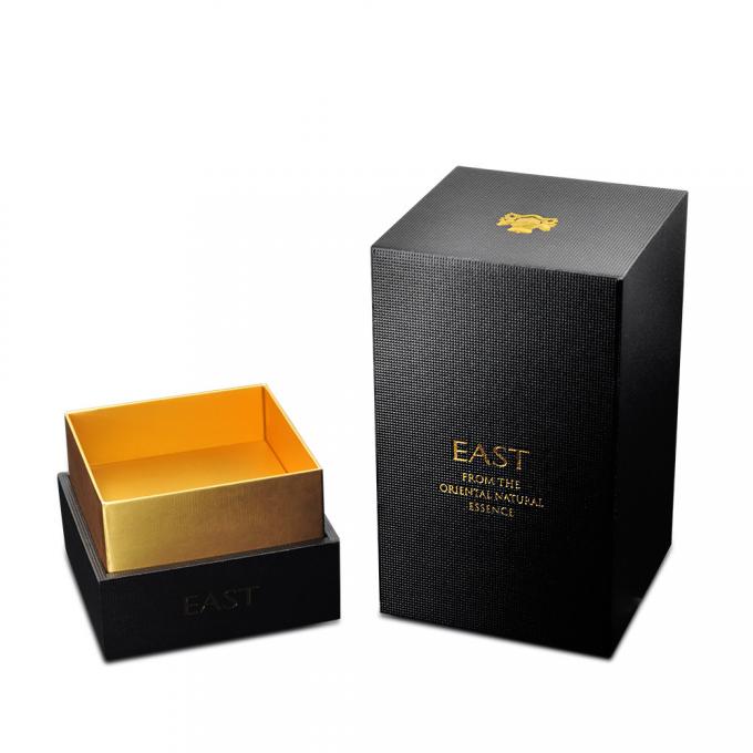 بطری عطر پانسیفیک پنتون جعبه های هدیه طلایی با روکش مات 0