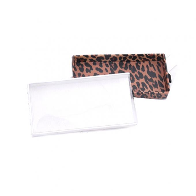 جعبه کادویی پنجره پلنگی شفاف PET مژه 300dpi 2